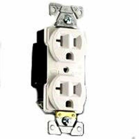 YHIOR 5352W Industrial Duplex Receptacle 20A-125V White YH3122433